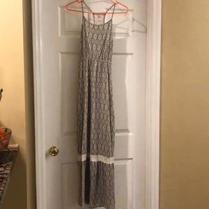Gray and white Maxi Dress
